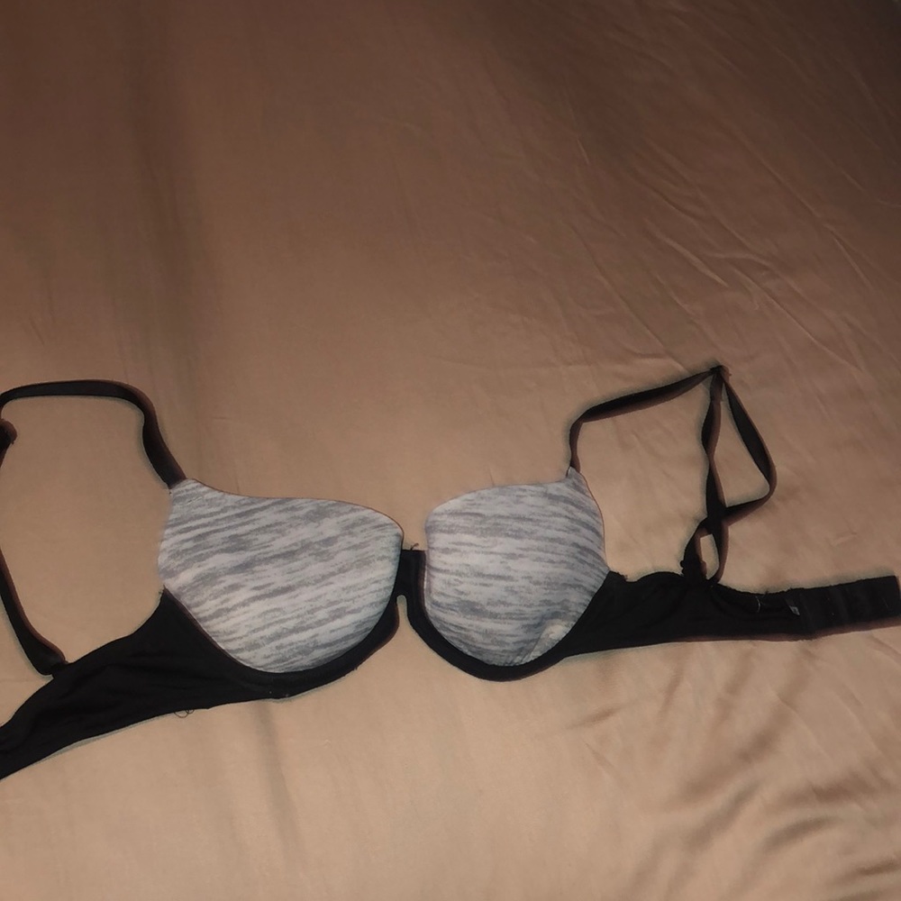 A pink Victoria’s Secret bra